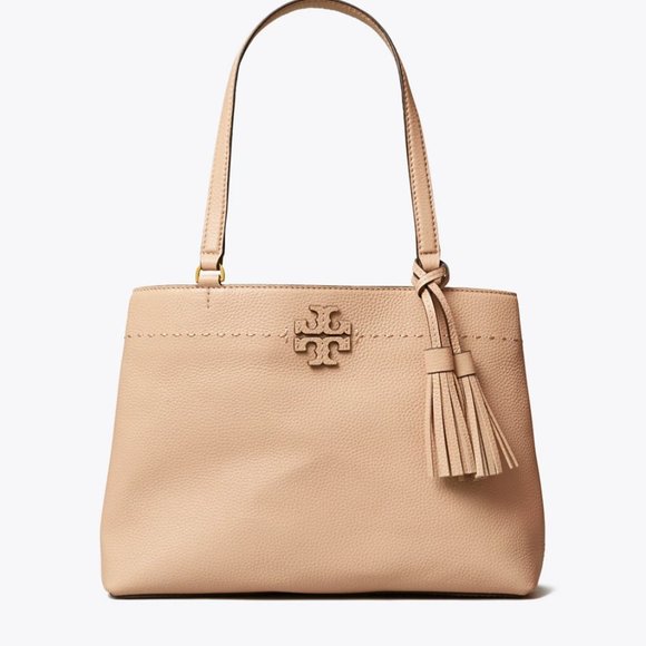 Tory Burch Devon Sand McGraw Tote - Picture 2 of 5